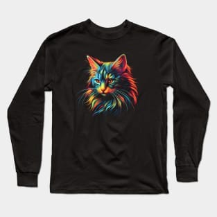 Neon Kitty #6 Long Sleeve T-Shirt